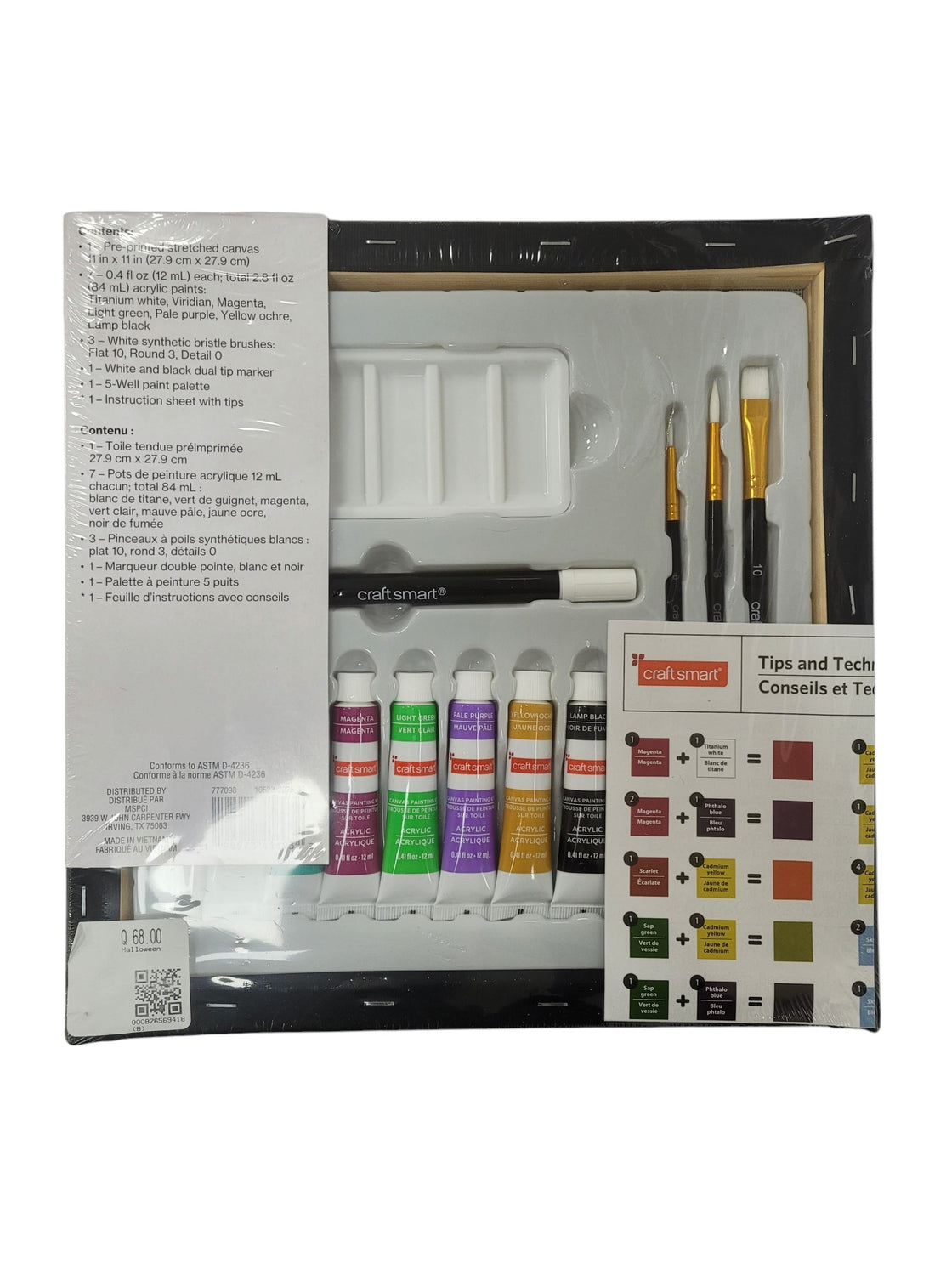 Kit de pintura en lienzo (CRAFT SMART)