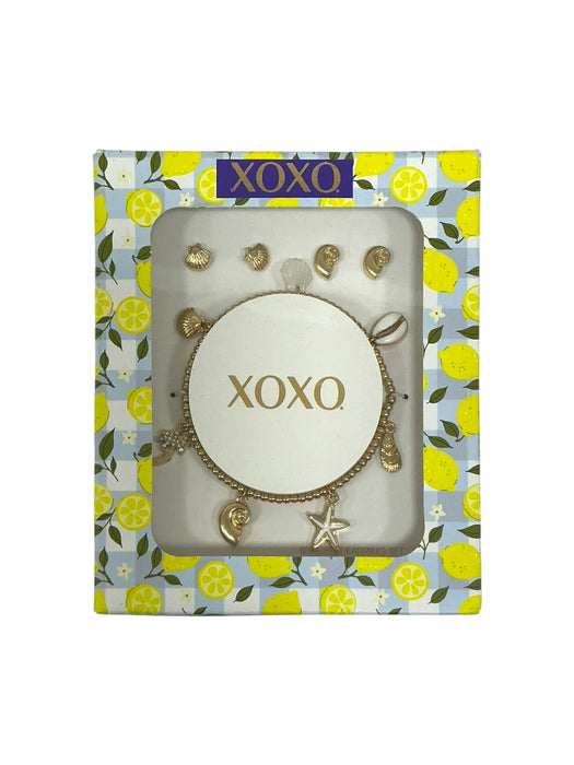 Pulsera y aretes de fantasía (XOXO)