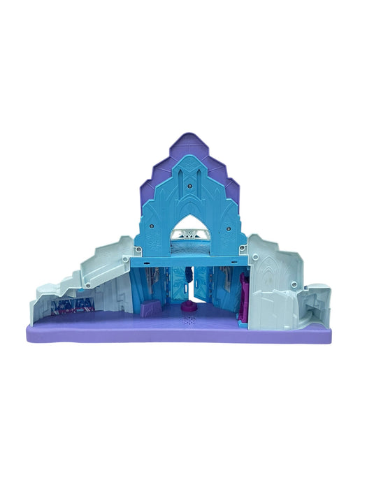 Castillo Hielo Elsa Frozen Little People - vista trasera con interior y botones de sonido