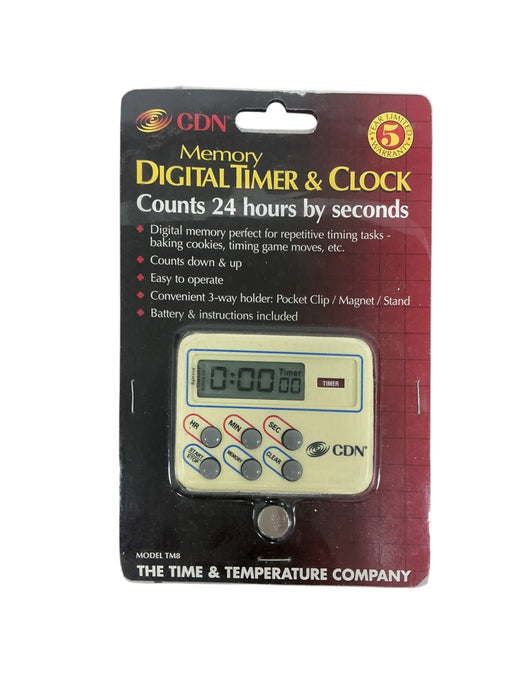 Temporizador y reloj digital (CDN)