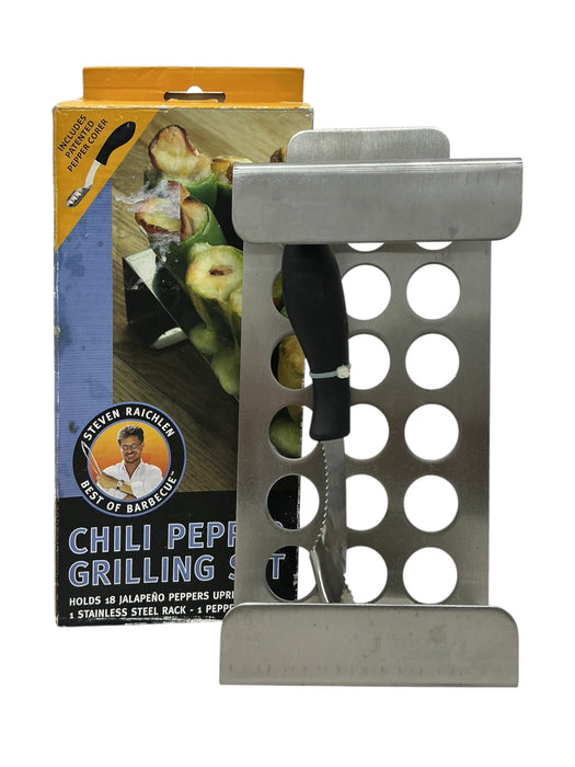 Set para asar chiles (STEVEN RAICHLEN)