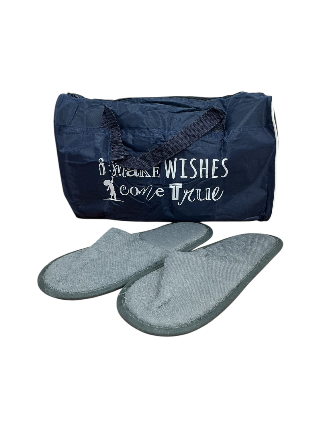 Mini maleta y pantuflas