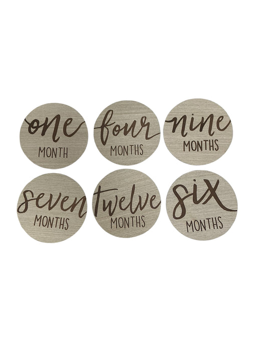 Tarjetas de hitos mensuales para bebé (KATE & MILO)