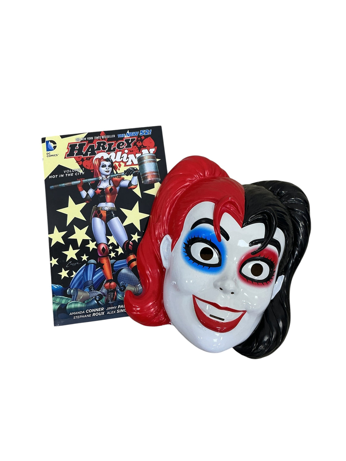 Set de máscara y cómic de Harley Quinn (DC COMICS)