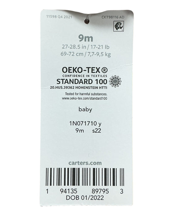 Duo de bodys para bebé 9M (CARTER´S)