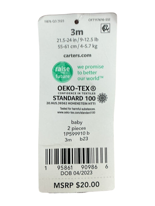 Mameluco para bebé 3M (CARTER'S)