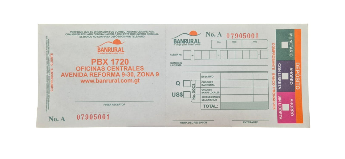 BOLETAS BANRURAL