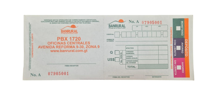 BOLETAS BANRURAL
